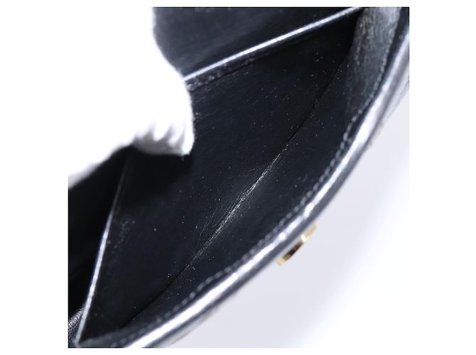 Christian Dior Schultertasche aus Leder Schwarz Goldfarben Auth ep15708 - Ansicht 18