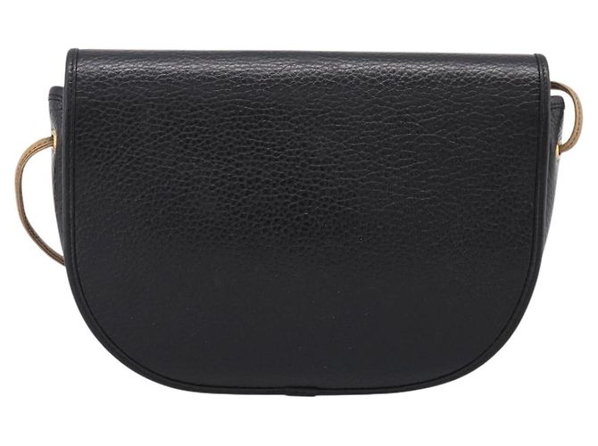 Christian Dior Schultertasche aus Leder Schwarz Goldfarben Auth ep15708 - Ansicht 3
