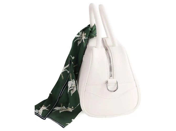 Borsa a tracolla Lacoste in pelle bianca Bianco - vista 2