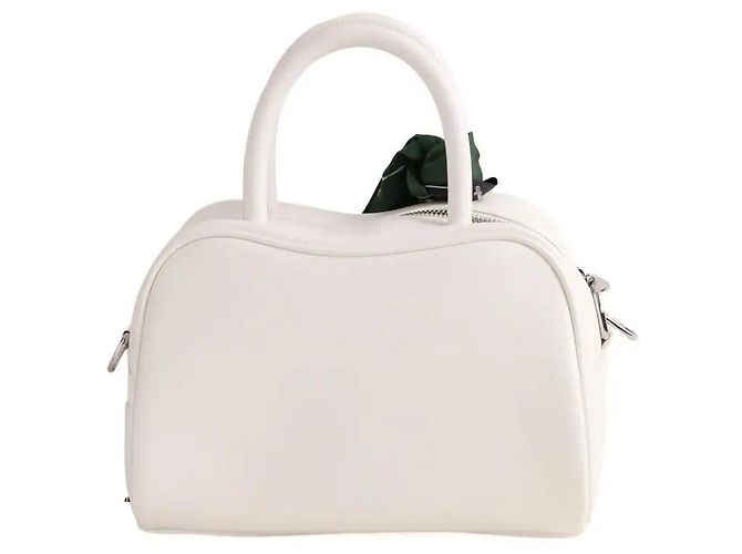 Borsa a tracolla Lacoste in pelle bianca Bianco - vista 3