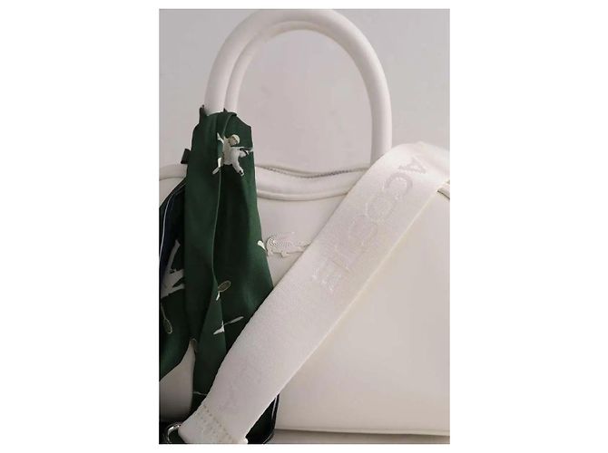 Borsa a tracolla Lacoste in pelle bianca Bianco - vista 5