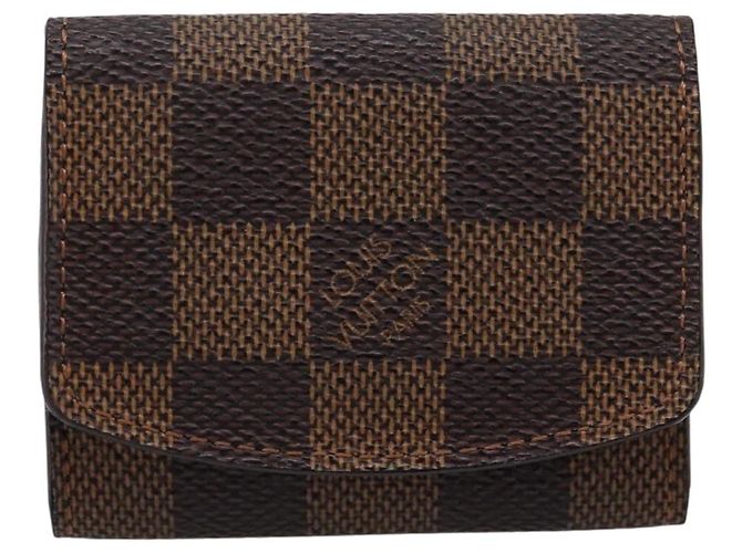 LOUIS VUITTON Damier Ebene Bouton de Manchette Case Cuff Case LV Auth BA15058 - vista 2