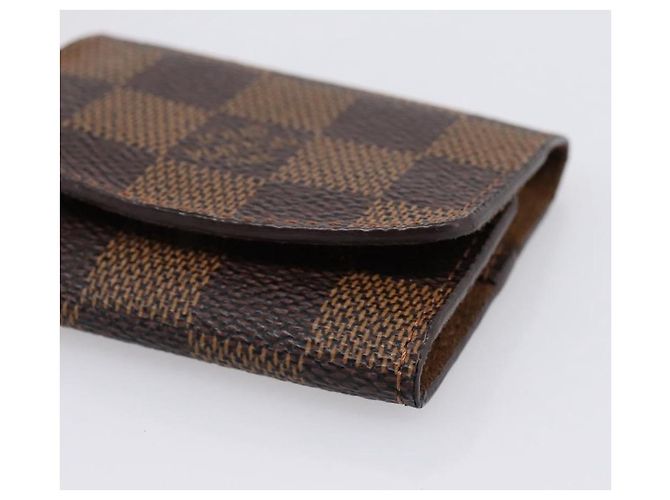 LOUIS VUITTON Damier Ebene Bouton de Manchette Case Cuff Case LV Auth BA15058 - vista 8