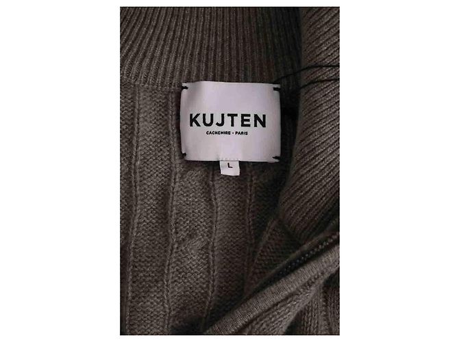 Autre Marque Kujten Kaschmir Pullover Khaki L - Ansicht 5