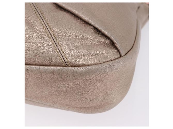 Borsa Salvatore Ferragamo Vala in pelle 2way Champagne Gold Auth 196633A D'oro - vista 13