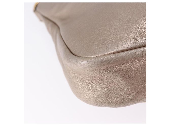 Borsa Salvatore Ferragamo Vala in pelle 2way Champagne Gold Auth 196633A D'oro - vista 14
