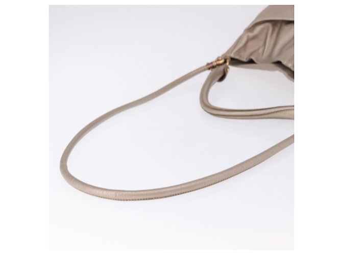 Borsa Salvatore Ferragamo Vala in pelle 2way Champagne Gold Auth 196633A D'oro - vista 9