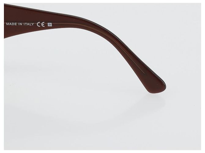 Occhiali da sole CHANEL Camelia Plastica Marrone CC Auth 198827 - vista 10