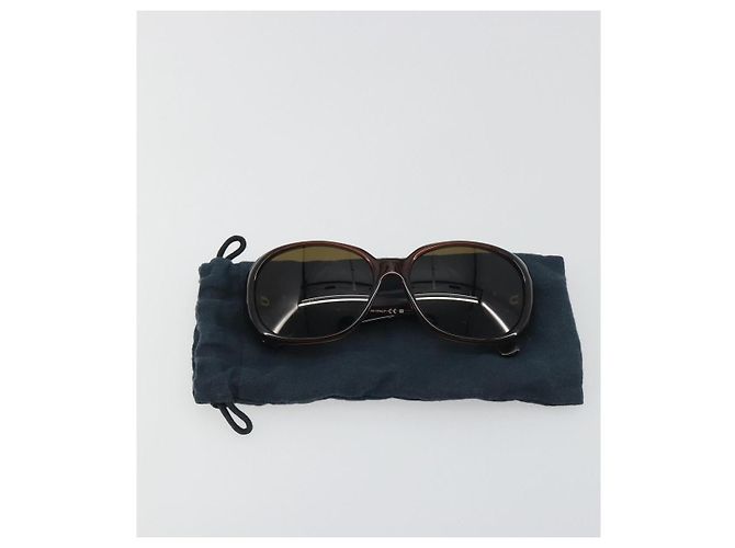 Occhiali da sole CHANEL Camelia Plastica Marrone CC Auth 198827 - vista 14