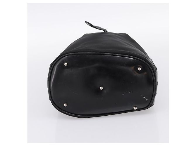 Borsa a mano GUCCI Bamboo Nylon Nero Argento 001 3754 1657 Auth BA15272 - vista 9