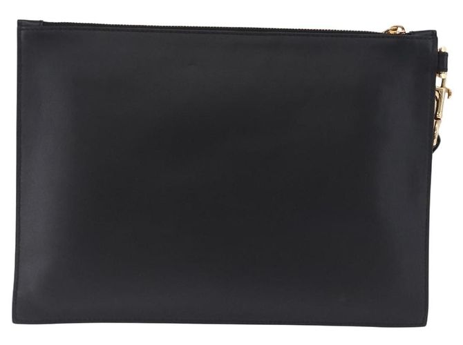 Borsa a pochette VERSACE in pelle nera e oro Auth BA15138A Nero D'oro - vista 3