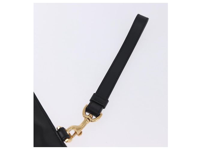 Borsa a pochette VERSACE in pelle nera e oro Auth BA15138A Nero D'oro - vista 7