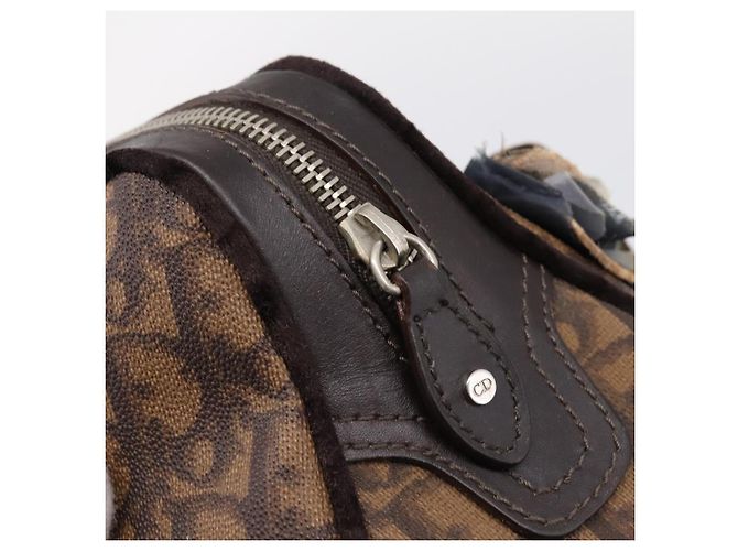 Borsa a mano Christian Dior Trotter Romantic PVC Brown Silver Auth am12294SAM Marrone Argento - vista 14