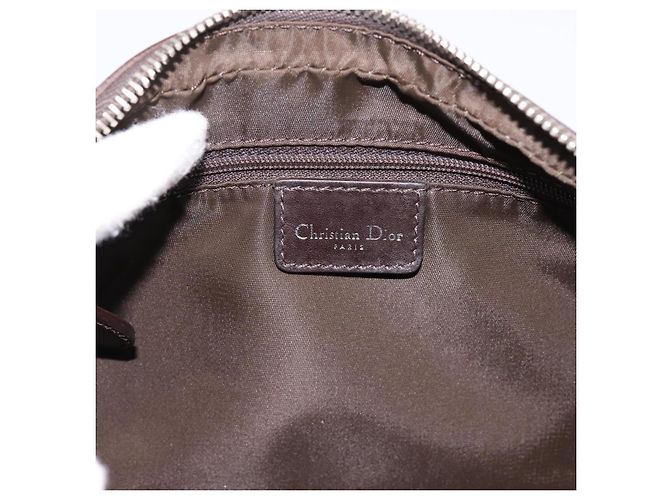 Borsa a mano Christian Dior Trotter Romantic PVC Brown Silver Auth am12294SAM Marrone Argento - vista 16