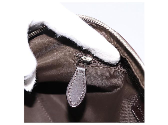 Borsa a mano Christian Dior Trotter Romantic PVC Brown Silver Auth am12294SAM Marrone Argento - vista 20