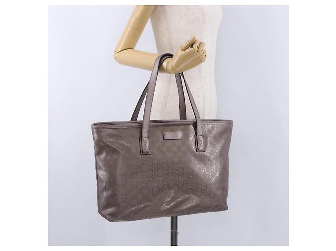 Borsa Tote GUCCI GG Implementation PVC Rosa Argento 211137 Auth BA15146 - vista 24