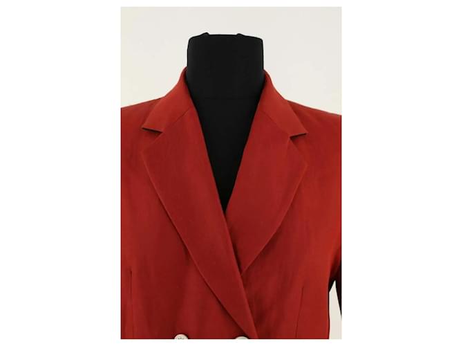 Blazer Sandro in cotone rosso - vista 2