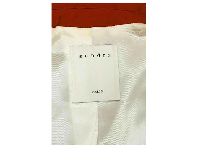 Blazer Sandro in cotone rosso - vista 5