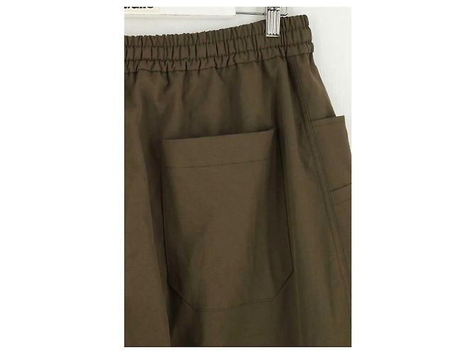Autre Marque Weite Khaki-Hose - Ansicht 4
