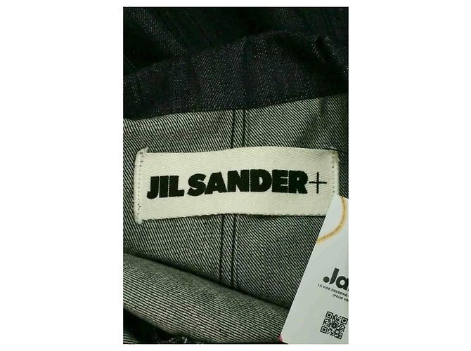 Giacca Jil Sander in cotone blu navy - vista 5