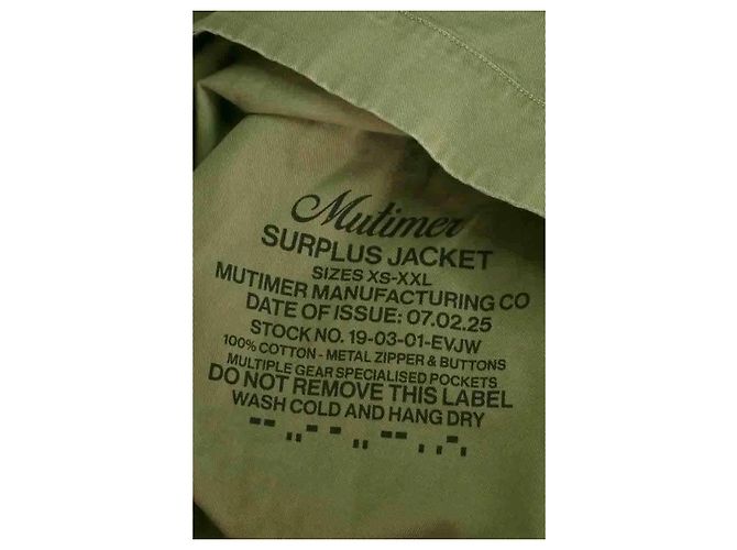 Autre Marque Giacca Mutimer kaki Cachi - vista 6