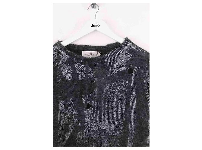 Vivienne Westwood Hi-vis jumper alpaca blend Wollpullover anthrazit Anthrazitgrau - Ansicht 2