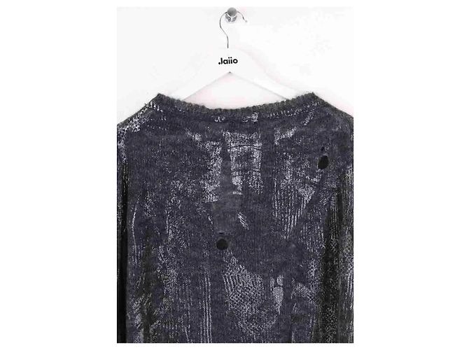 Vivienne Westwood Hi-vis jumper alpaca blend Wollpullover anthrazit Anthrazitgrau - Ansicht 4
