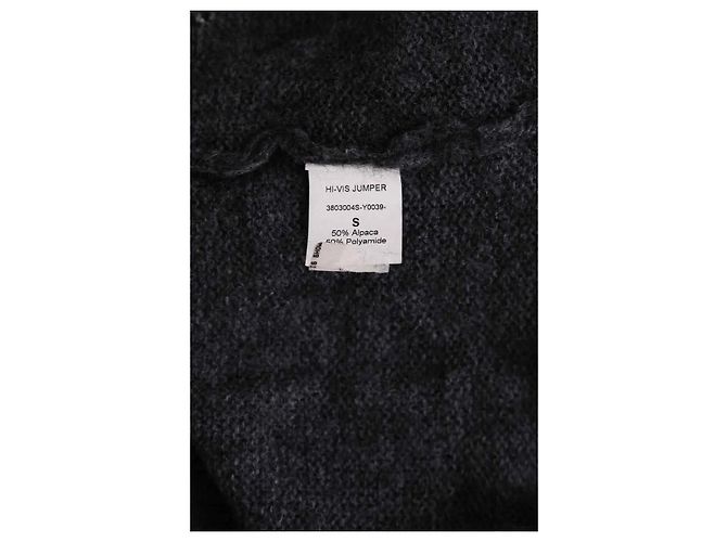 Vivienne Westwood Hi-vis jumper alpaca blend Wollpullover anthrazit Anthrazitgrau - Ansicht 6