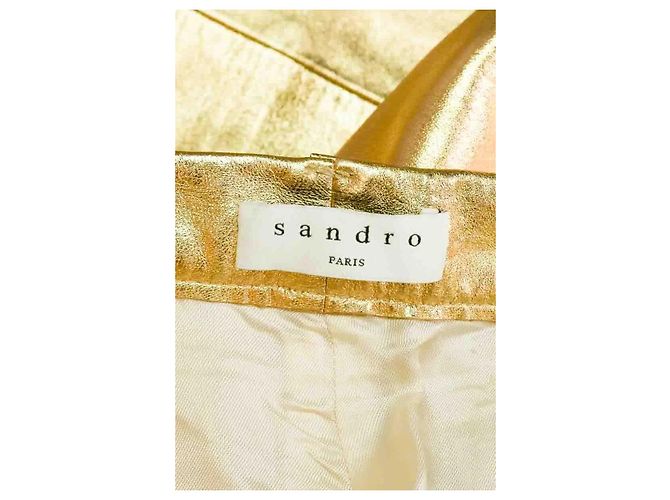 Sandro Goldene Lederhose - Ansicht 5