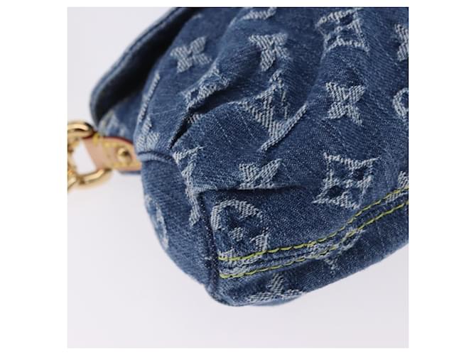 LOUIS VUITTON Monogram Denim Mini Preity Hand Bag Blue M95050 LV Auth 197489SAM - vista 10