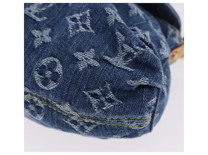 LOUIS VUITTON Monogram Denim Mini Preity Hand Bag Blue M95050 LV Auth 197489SAM - vista 11