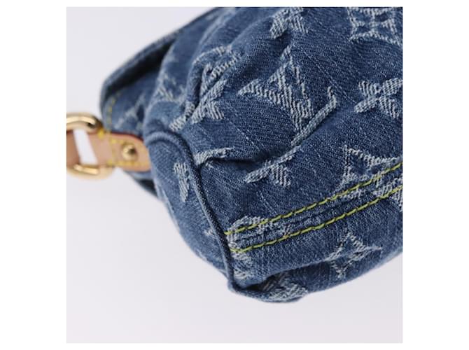 LOUIS VUITTON Monogram Denim Mini Preity Hand Bag Blue M95050 LV Auth 197489SAM - vista 12