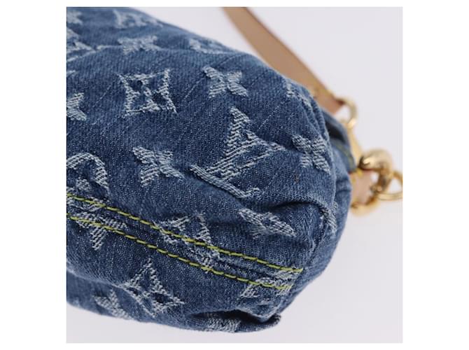 LOUIS VUITTON Monogram Denim Mini Preity Hand Bag Blue M95050 LV Auth 197489SAM - vista 13