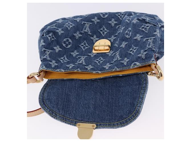 LOUIS VUITTON Monogram Denim Mini Preity Hand Bag Blue M95050 LV Auth 197489SAM - vista 16