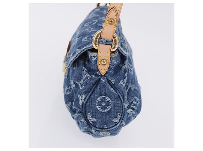 LOUIS VUITTON Monogram Denim Mini Preity Hand Bag Blue M95050 LV Auth 197489SAM - vista 4