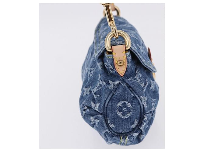 LOUIS VUITTON Monogram Denim Mini Preity Hand Bag Blue M95050 LV Auth 197489SAM - vista 5