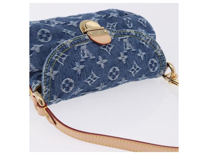 LOUIS VUITTON Monogram Denim Mini Preity Hand Bag Blue M95050 LV Auth 197489SAM - vista 6
