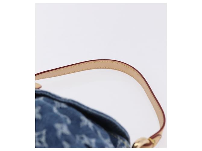LOUIS VUITTON Monogram Denim Mini Preity Hand Bag Blue M95050 LV Auth 197489SAM - vista 8