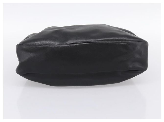 Borsa Tote PRADA in pelle di vitello Nero Oro Auth am12245SAM D'oro - vista 9