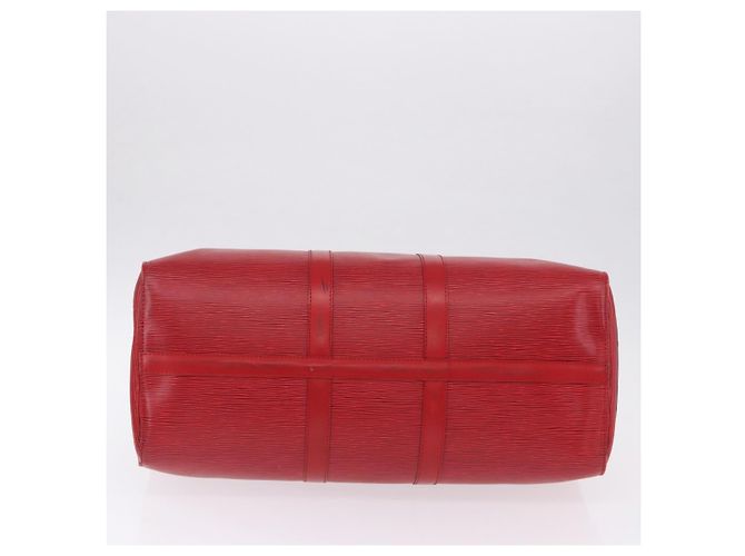 LOUIS VUITTON Epi Keepall 45 Boston Bag Red M42977 LV Auth 195542A Rosso - vista 10