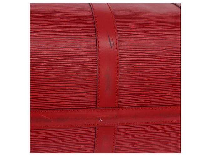 LOUIS VUITTON Epi Keepall 45 Boston Bag Red M42977 LV Auth 195542A Rosso - vista 11