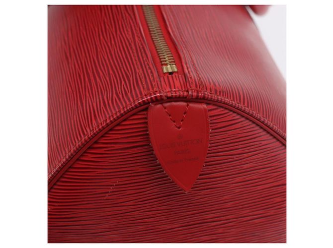 LOUIS VUITTON Epi Keepall 45 Boston Bag Red M42977 LV Auth 195542A Rosso - vista 16