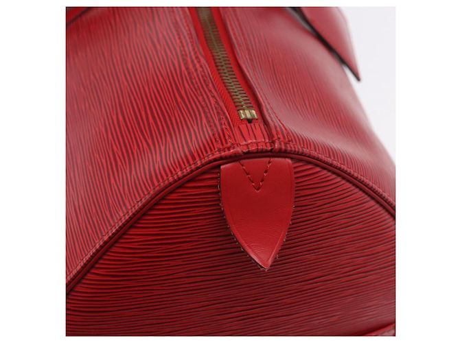 LOUIS VUITTON Epi Keepall 45 Boston Bag Red M42977 LV Auth 195542A Rosso - vista 18