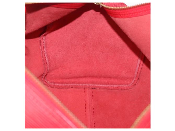 LOUIS VUITTON Epi Keepall 45 Boston Bag Red M42977 LV Auth 195542A Rosso - vista 21