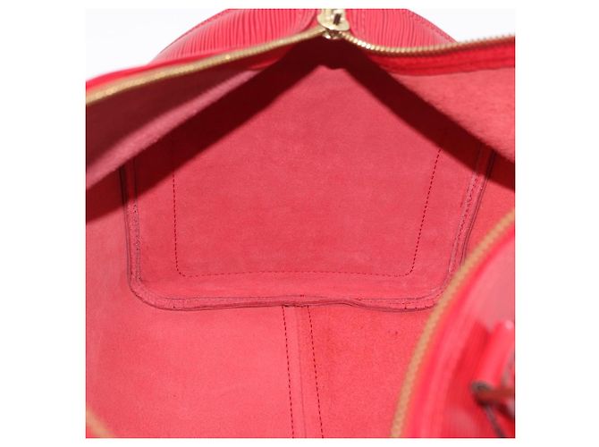 LOUIS VUITTON Epi Keepall 45 Boston Bag Red M42977 LV Auth 195542A Rosso - vista 22