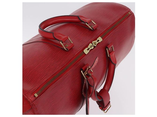 LOUIS VUITTON Epi Keepall 45 Boston Bag Red M42977 LV Auth 195542A Rosso - vista 7