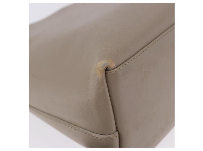 Borsa a tracolla GUCCI Bamboo in pelle beige tono oro 001 2058 1883 Auth BA14832 - vista 10