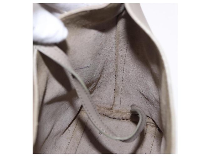 Borsa a tracolla GUCCI Bamboo in pelle beige tono oro 001 2058 1883 Auth BA14832 - vista 17
