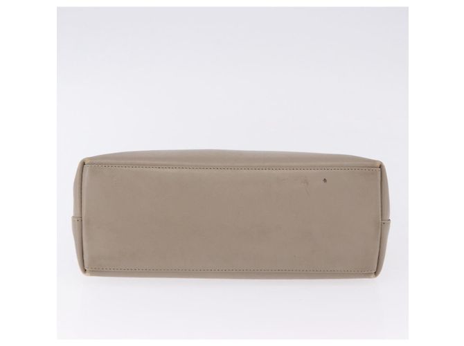 Borsa a tracolla GUCCI Bamboo in pelle beige tono oro 001 2058 1883 Auth BA14832 - vista 9