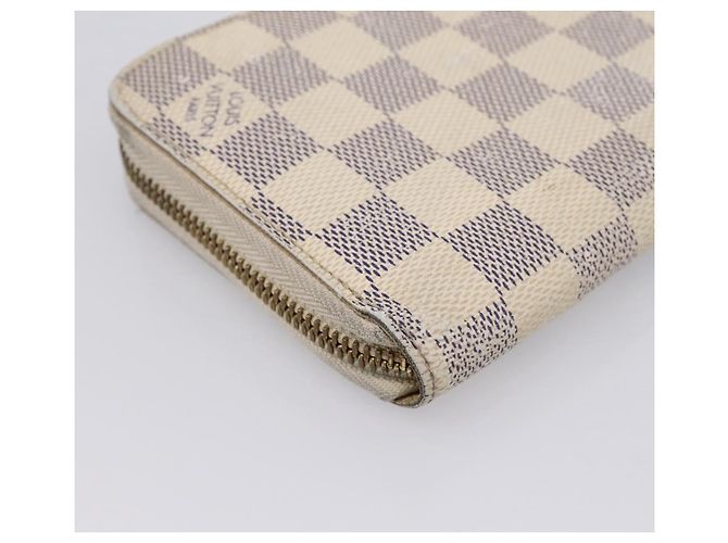 LOUIS VUITTON Damier Azur Zippy Wallet Cartera Larga N60019 LV Auth BA14914 - vista 11